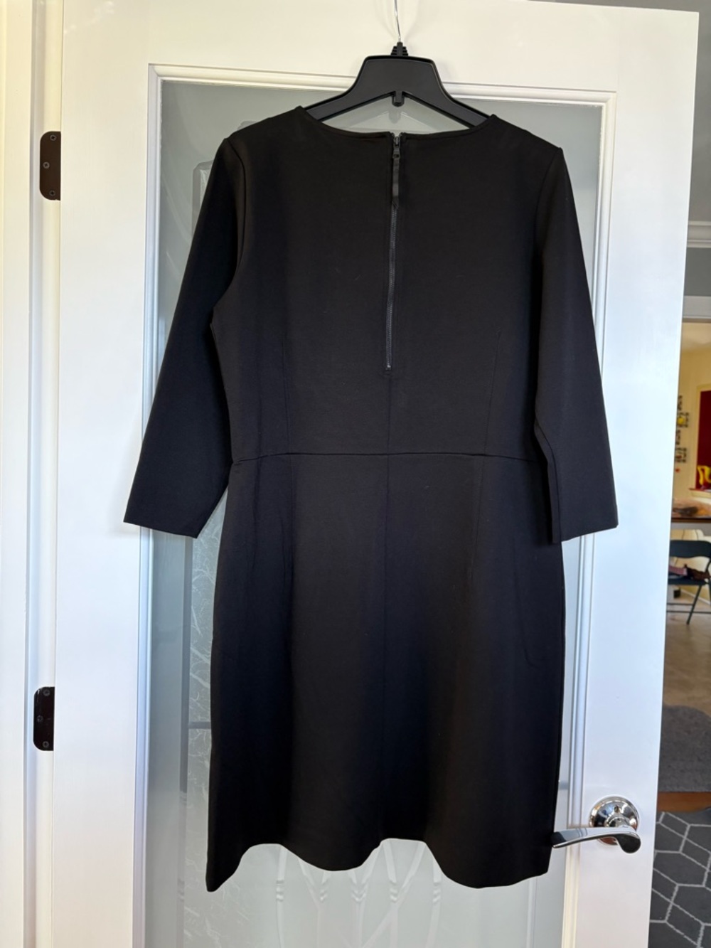 Buffalo David Bitton Luxe Ponte Long Sleeve Sheath Dress Black Sz XL NWT - Picture 2 of 8